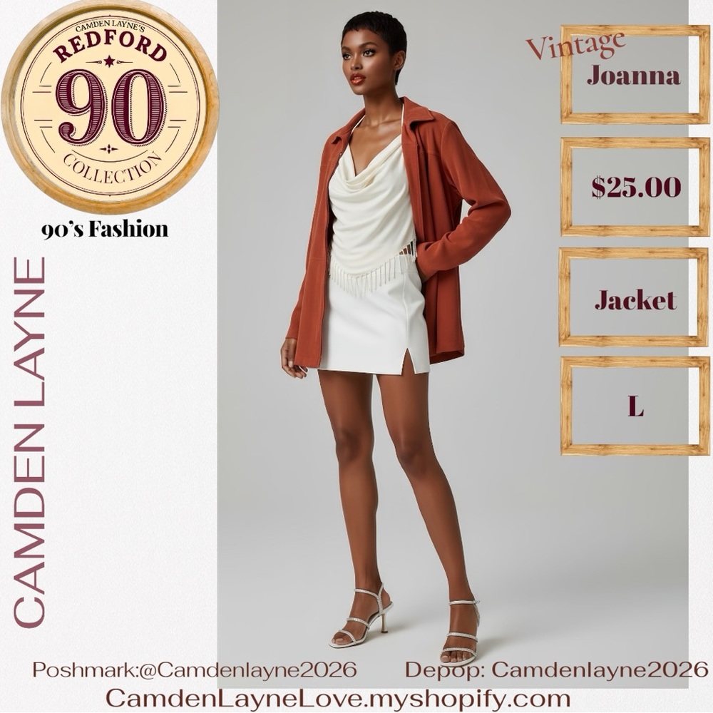 Camden Layne Vintage Joanna Rust Blazer